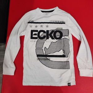 Ecko Unlimited long sleeve  T-shirt white boy's size M [10/12]